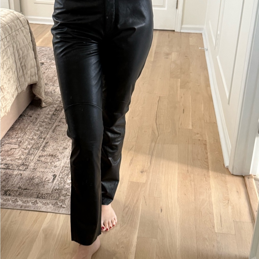 Maxima Black Genuine Leather Pants